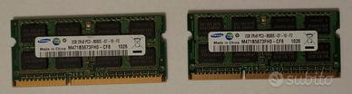 Sodimm PC3-8500S 2x2GB RAM Samsung