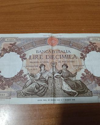 banconota lire 10000 repubblica marinara