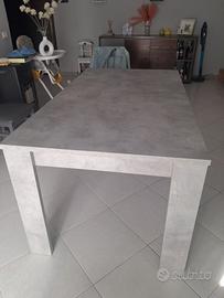 Tavolo cucina cemento