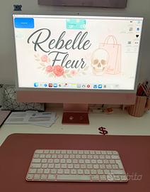 iMac 24" M1 2021 Rosa – 8GB – Difetto display