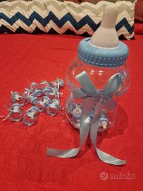 gadget ciuccio e biberon azzurri 