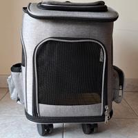 Trasportino trolley/zaino per cani taglia piccola