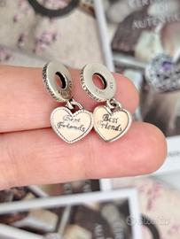 Set Charm Pandora cuori best friends 