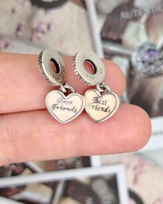 Set Charm Pandora cuori best friends 