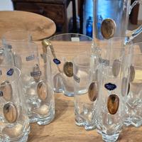 Servizio bicchieri da 6 cristallo di Bohemia