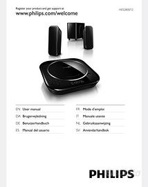 Sistema Home Theatre 3.1 Philips