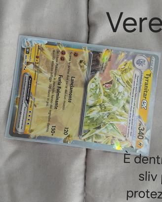 carta di Tyranitar ex cristallizzato di ossidiana 