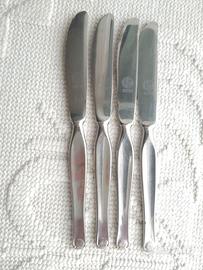 Set 4 Coltelli da Tavola Vintage Inox
