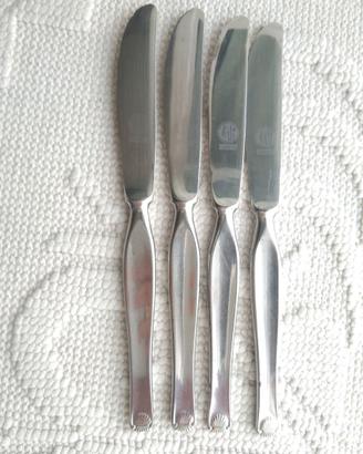 Set 4 Coltelli da Tavola Vintage Inox