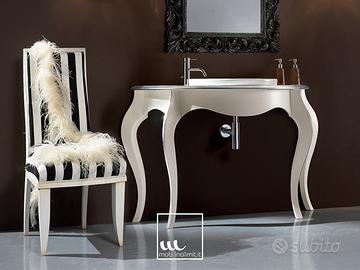 Consolle bagno classica bianca