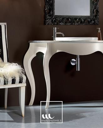 Consolle bagno classica bianca