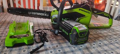 motosega greenworks 40v batteria
