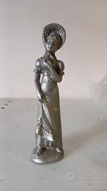 statuina metallo Dama '800