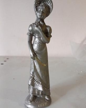 statuina metallo Dama '800