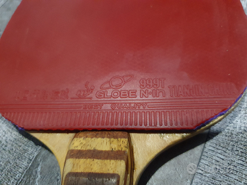 Gomma Da Ping Pong MAGT Professionale - Ricambio Racchetta Tennis Tavolo Rosso/Nero