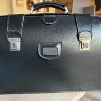 Borsa 48 ore cuoio nero vintage