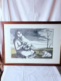 Quadro litografia Maternità - Michele Ventricelli