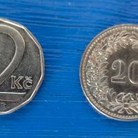 blocco di monete Repubblica Ceca e Svizzera 