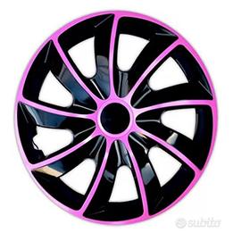 Copricerchi QUAD NERI/ROSA 4 pz (15")