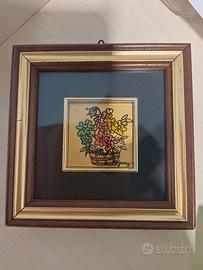 miniatura sul laminato d'oro 23,75 k 