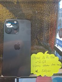 Iphone 14 Pro Max nero 256GB usato grado A batt86%