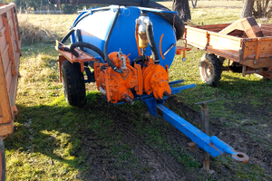 Aratro bivomere - Botte liquame