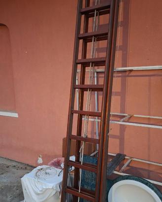 Scala legno estensibile a sfilo 3 pezzi