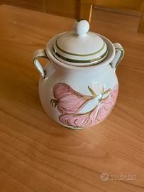 Vaso in ceramica porta aglio