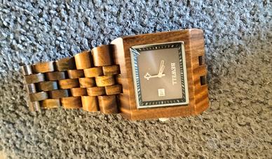Orologio da polso in legno naturale