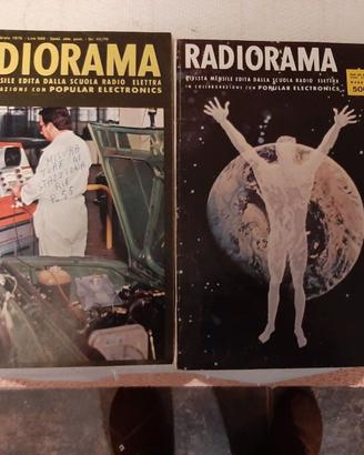 DUE riviste RADIORAMA del 1974 E 1975