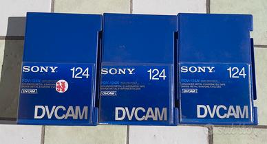 3 nastri sony dvcam pdv-124n usati