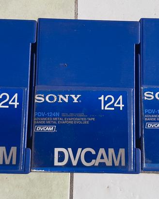 4 nastri sony dvcam pdv-124n usati