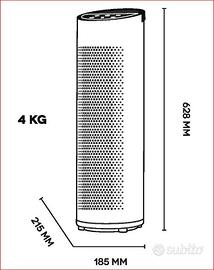 ARGO PURY Purificatore d'Aria, adatto per 30 mq
