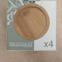 Set 4 sottobicchieri in Bamboo 