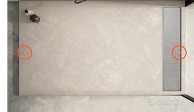 Piatto doccia 120x70 acrilico bianco