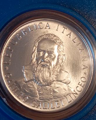 500 Lire argento Galileo Galilei 1982