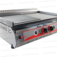 Fry top piastra professionale a gas in ghisa 70 cm