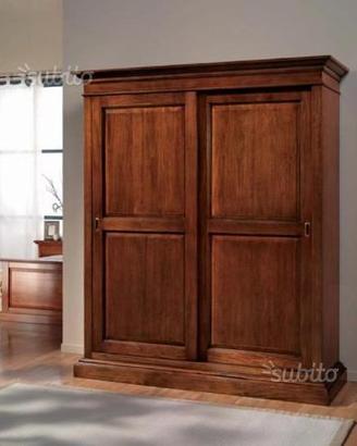Armadio due ante scorrevoli con cassettiera