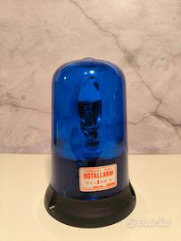 VINTAGE NUOVO - Sirena ROTALLARM Blu Lampeggiante