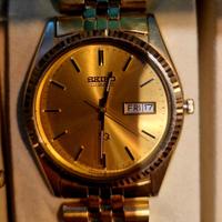 Seiko SQ Quartz President Datejust- Full Gold 1990