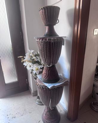 Bonghi africani decorati a mano