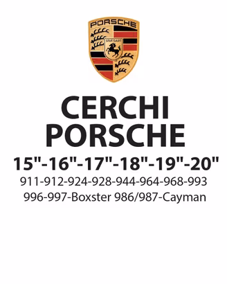 CERCHI Porsche 15-16-17-18-19-... USATI ORIGINALI