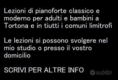 Insegnante pianoforte Tortona
