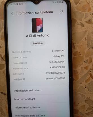 Samsung galaxy A13