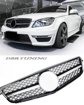 Calandra mercedes amg c63 w204 07-14 nera