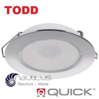 FARETTO LED QUICK TODD inox lucido - luce calda