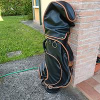 sacca Golf in pelle con 10 mazze