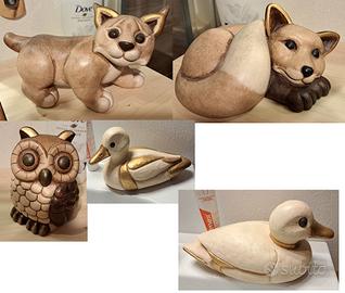 THUN ANIMALI DEL BOSCO lince gufo ecc presepe