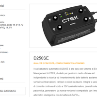 CTEK  D250SE caricabatterie MPPT