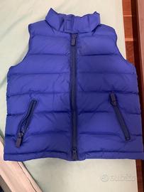 Piumino blu smanicato Aspesi 8 anni